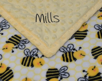 bumble bee baby blanket
