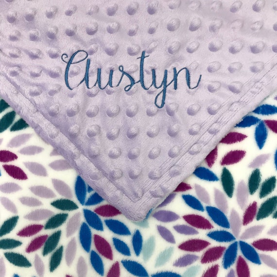embroidered baby blankets etsy