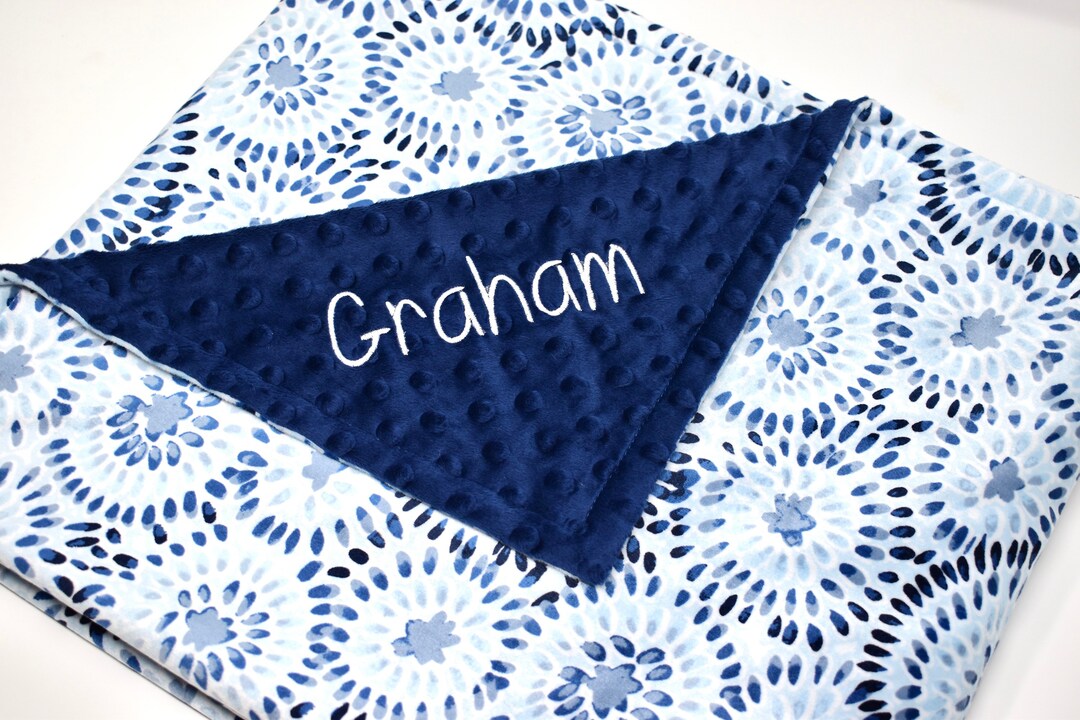 Embroidered Blanket, Monogram Blanket, Custom Blanket, Personalized