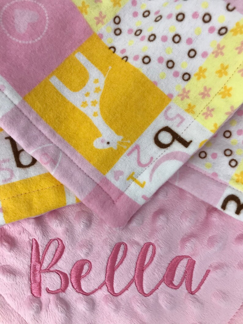 Baby Girl Blanket Personalized Baby Blanket Custom Baby Blanket Embroidered Baby Blanket Baby Blanket Personalized Baby Shower Gift