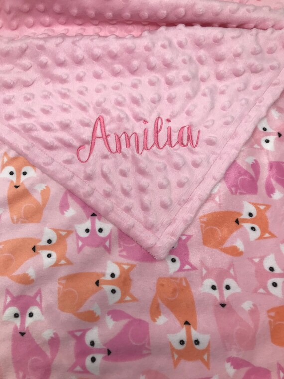 pink fox blanket