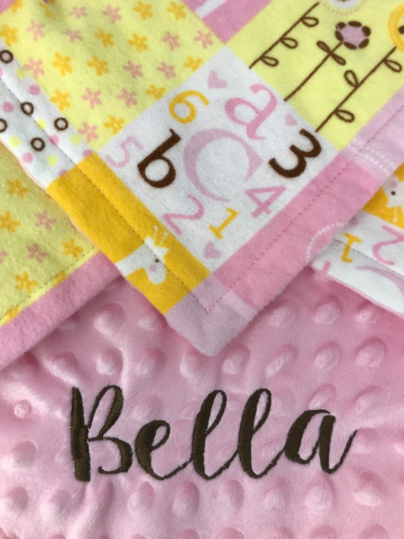 Baby Girl Blanket Personalized Baby Blanket Custom Baby Blanket Embroidered Baby Blanket Baby Blanket Personalized Baby Shower Gift