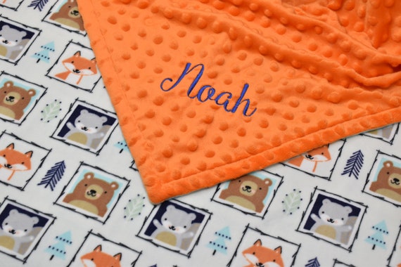 personalized baby boy blankets etsy