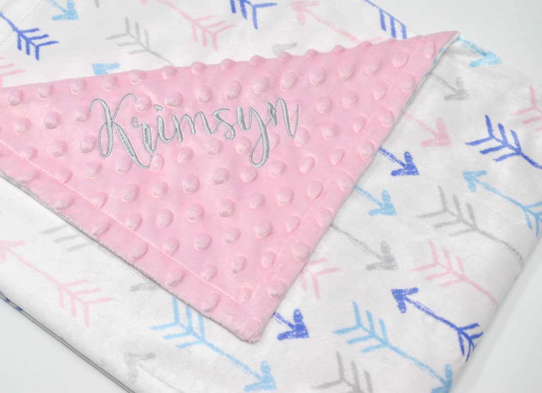 Personalized Baby Blanket Arrow Baby Blanket Baby Blanket Etsy
