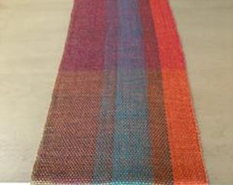Hand woven table runner/shawl/scarf