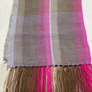 Hand woven table runner/scarf/shawl