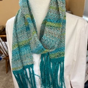 Hand woven scarf