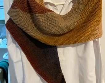 Hand knit shawl/scarf