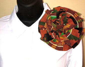 Corsage africain pour femme en tissu kente 15 cm, corsage en tissu, mois de l'histoire des Noirs, corsage patrimoine africain