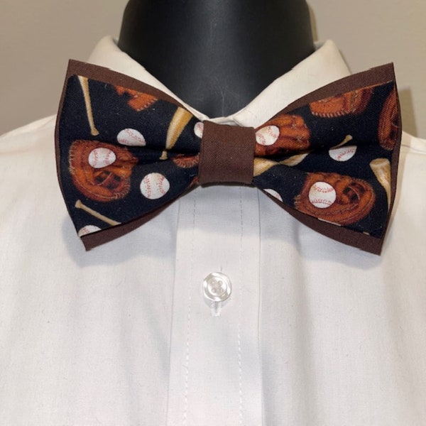 Baseball Bow Tie Etsy