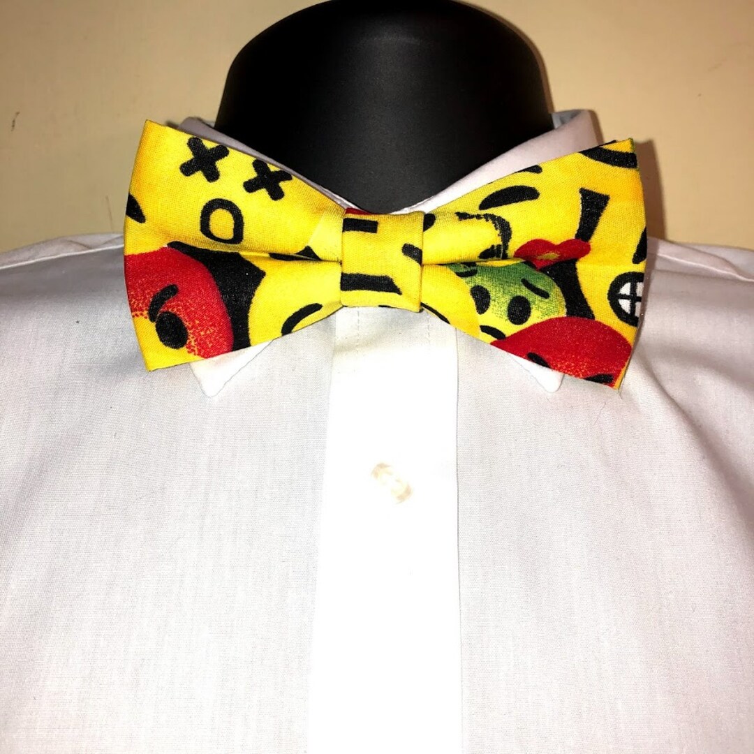 Men's Emoji Bow Tie Emoji Bowtie Men's Bow Tie Etsy