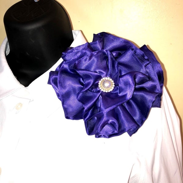 Royal Purple Corsage, Violet, Delta Sigma Theta, DST Corsage, Six-inch Corsage, Satin Corsage, Wedding, Mother of Bride, Mother of Groom