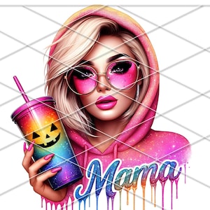 Diva latina png mama / Cabrona png/ Coquette Halloween Mama Shirt Png/ Spooky Mama png/ Retro Halloween png/ Fall png/ Mama Pumpkin dtf