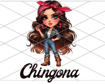 La Chingona PNG/ Mexican woman messy png/ Mexican Girl/ Mexican png/ Latina woman png/ Mexico png/ Chingona png/ dtf designs png/ La toxica