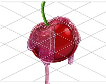 Cherry PNG| Cherry clipart| Fruit PNG| Fruit clipart| Glitter Cherry| Cherry Printable| Sublimation files| Cherries png| Cherries Png