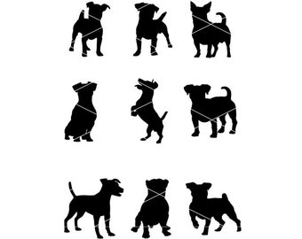 Jack Rusell| Jack Rusell Svg| Jack Rusell Svg| Cute Jack Rusell Silhouette| Dog Silhouette svg| Dog Silhouette Cuttable Svg/Eps/Png/Pdf/Dxf