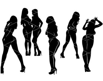 Sexy Women Bundle| Sexy Woman silhouette| Sexual silhouette| Girls SVG| Erotic silhouette| Girl Gymnastics| Erotic Dance Svg/Eps/Dxf/Pdf