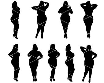Download Curvy Silhouette Etsy