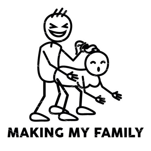 Making My Family Stick Figure Funny Decal Funny Sticker for - Etsy Making My Family Stick Figure Funny Decal Funny Sticker for - Etsy
