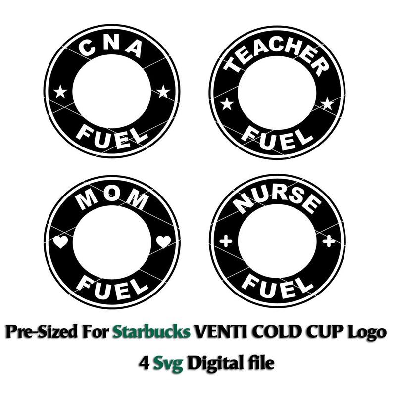 Download Starbucks Bundle Svg Pre-Sized for Venti Cold Cup. Teacher ...