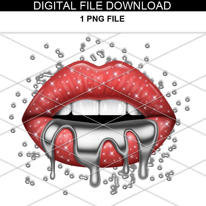 Sexy Lips Glitter Lips PNG Gold Lips Glitter lips | Etsy