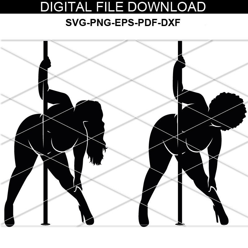 Curvy Afro women Sexy Silhouette svg/ Afro svg stripper/ Chubby Woman/ BBW / Curvy Mud flap Girl/ Thick Curvy Mudflap SVG/ afro black women