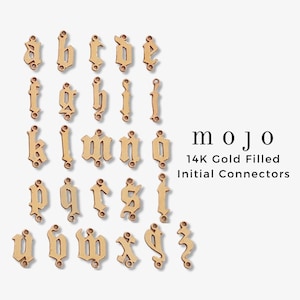 Gothic Font Lowercase Initial Charm Pendant - Various Letters Gothic Font Lowercase Initial Charm Pendant - Various Letters