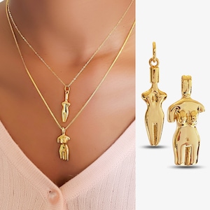 Woman body necklace deals