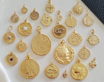 Additional Add-on Disc Charms - Gold-filled — T H A L K E N