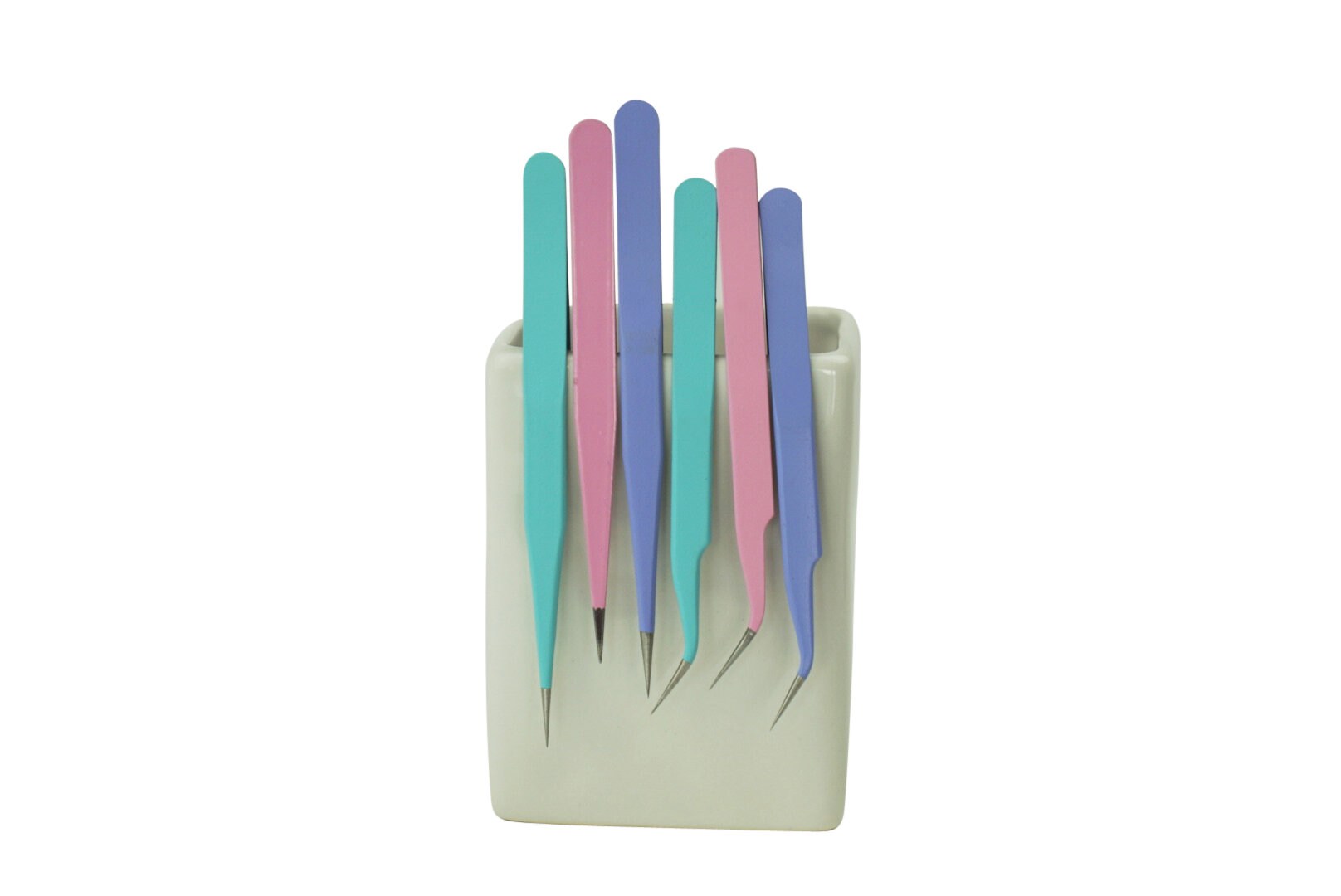 Pink Purple Blue Turquoise Green Stainless Steel Tweezers Bent - Etsy