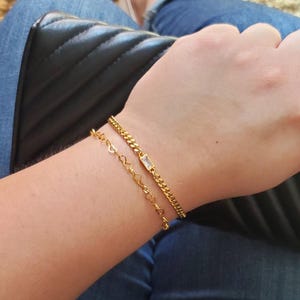 4 Styles! Heart Chains Gold and Silver PVD Plated Stainless Steel for Permanent Jewelry 3mm 4mm Chain by the Foot Bracelet Necklace Hearts image 6