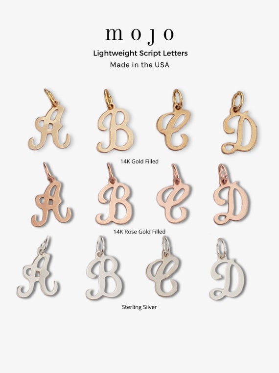 Alphabet Letter R Charm Sterling Silver - Made in the USA Alphabet Letter R Charm Sterling Silver - Made in the USA
