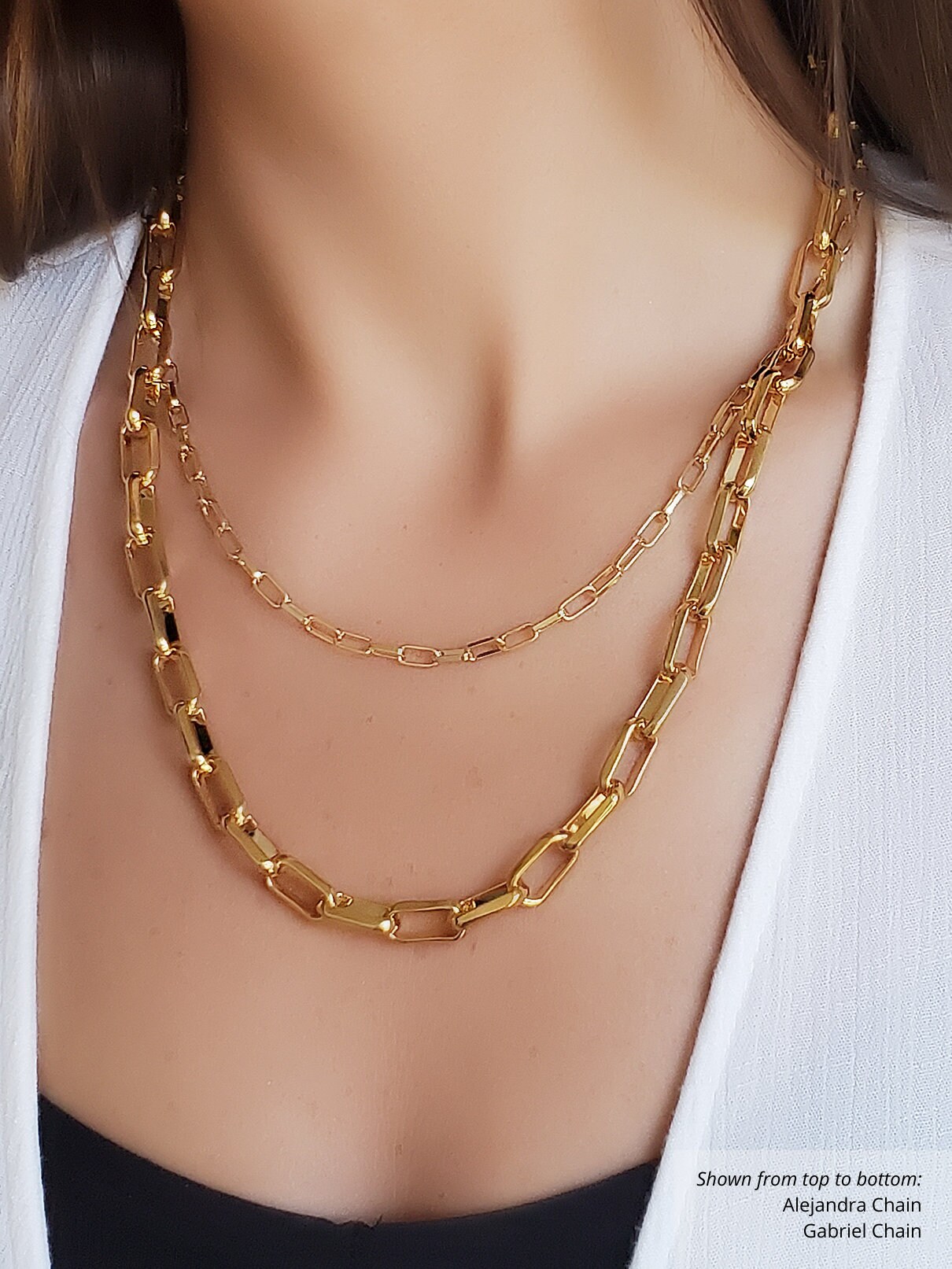 7 Styles Gold Chain By The Foot Cable Sequin Lace Bottle Cap Etsy