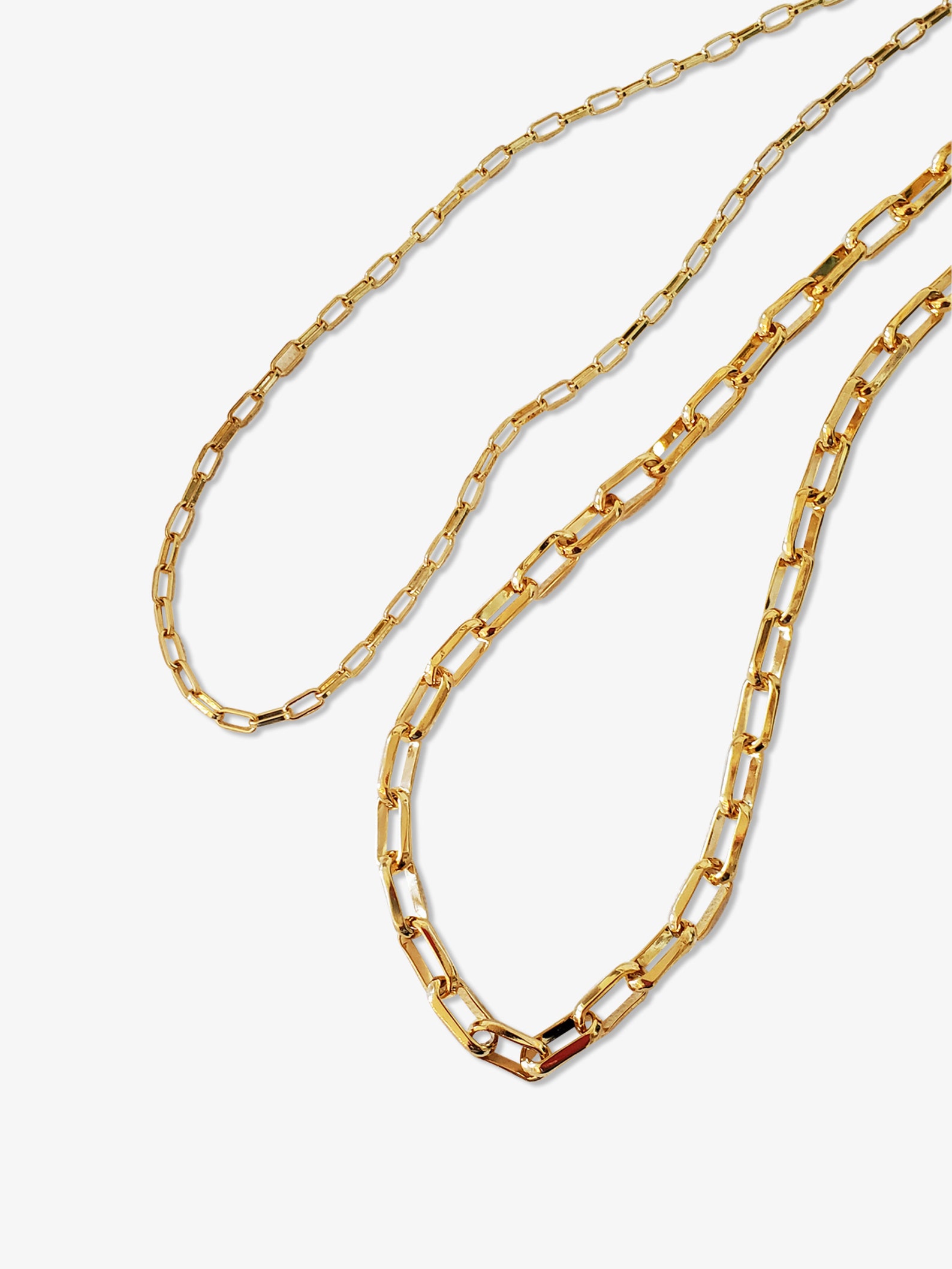 2 Styles Gold Paperclip UNFINISHED CHAIN for Jewelry Making Etsy