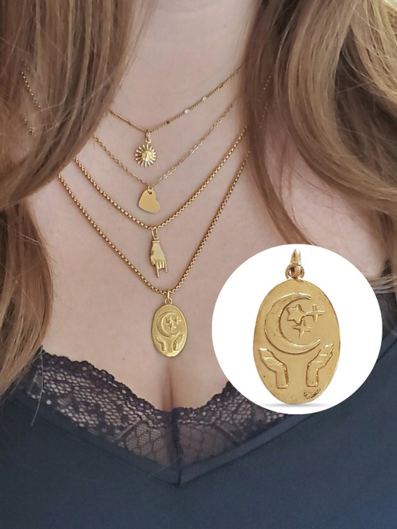 Whitley chain necklace on sale in vintage gold