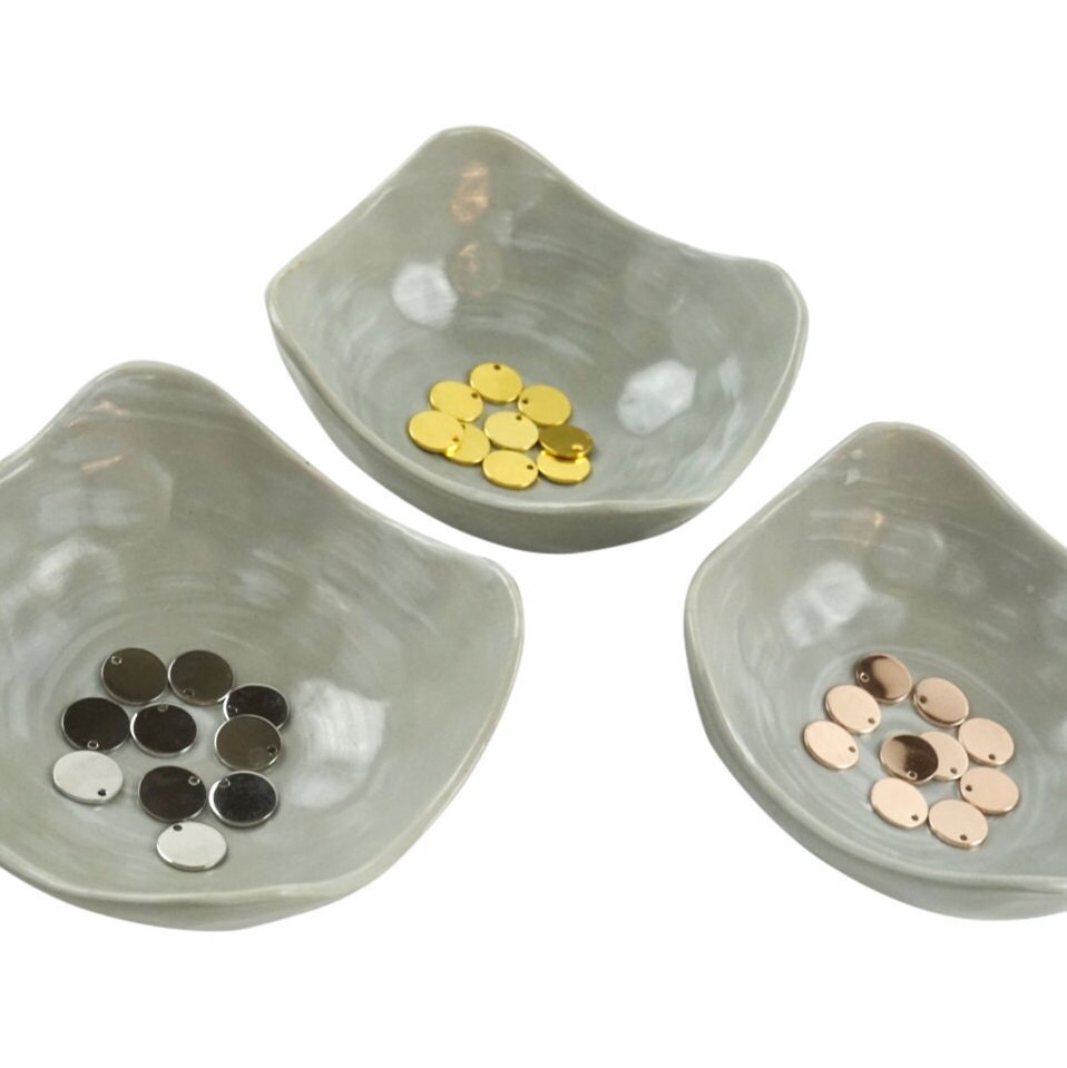 3 Colors Round Stamping Blanks 12mm Engraving Coin Gold Rose Etsy