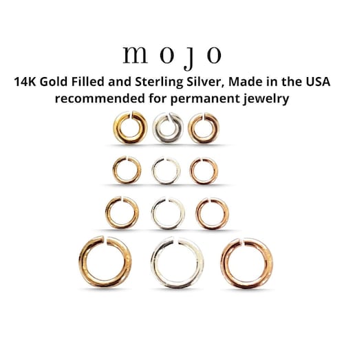 Set of 20 60 100 Jump Rings for Permanent Jewelry 14k Gold Etsy