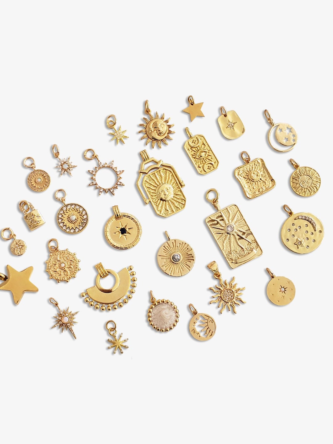 NEW STYLES! Celestial Collection Starry Pendants Sun Star