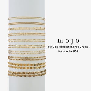 10 Styles! 14K Gold Filled Chain By The Foot for Permanent Jewelry Sunburst Cable Dainty Disc Arrow Sequin Beaded Satellite UNFINISHED CHAIN