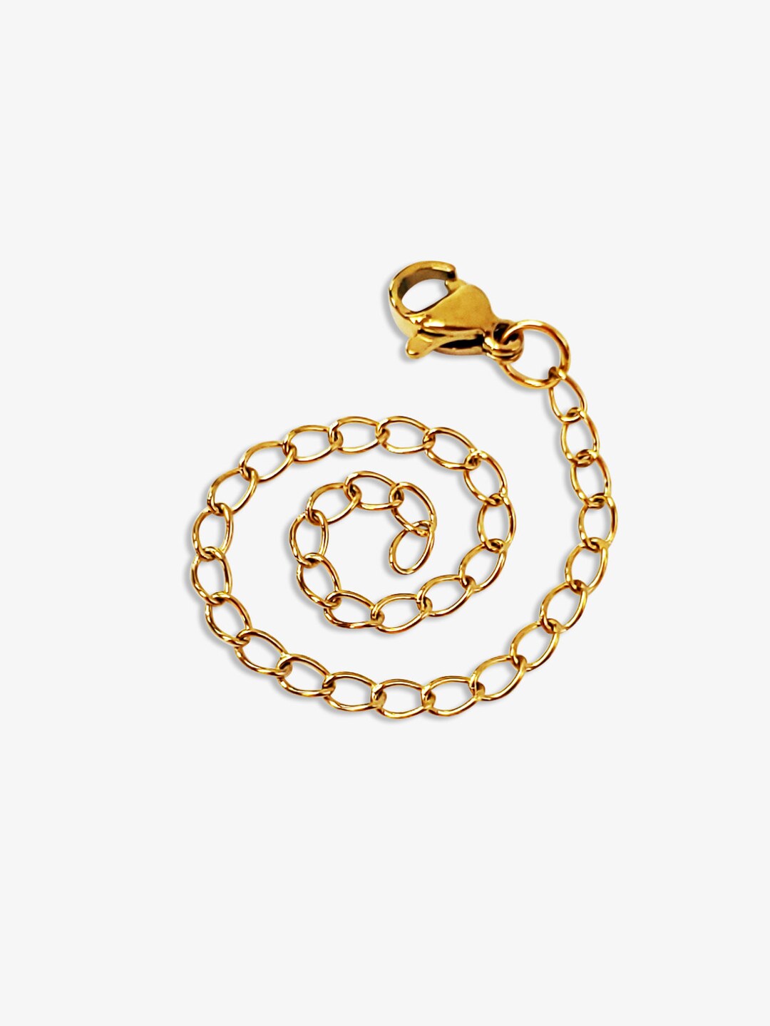 3 Sizes Gold Extension Chain With Lobster Clasp 2in 3in 4in Stainless ...