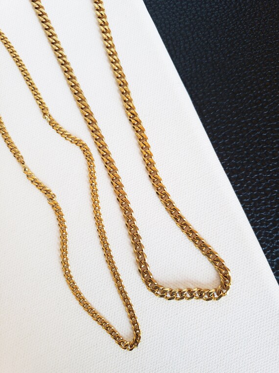 Thick Gold Necklaces 16 18 Inches 16in 