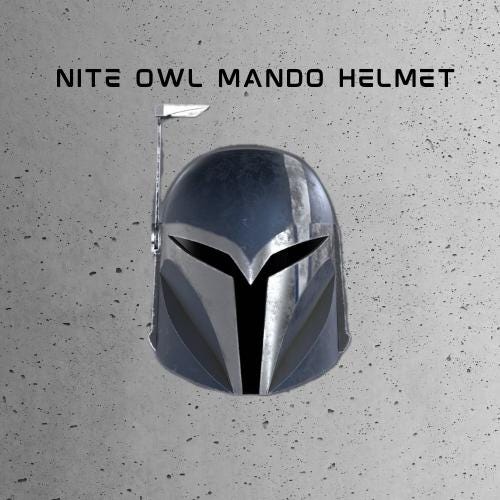Mandalorian Nite Owl Helmet Star Wars