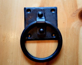 Large Hand Forged Ring Cabinet Pull "Farmhouse Collection"