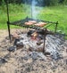 Paul Bunyan Edition Hand forged campfire grill, camp cooker, cowboy grill, campfire cook set 'Bushcraft Collection' 