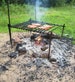 Paul Bunyan Edition Hand forged campfire grill, camp cooker, cowboy grill, campfire cook set 'Bushcraft Collection'