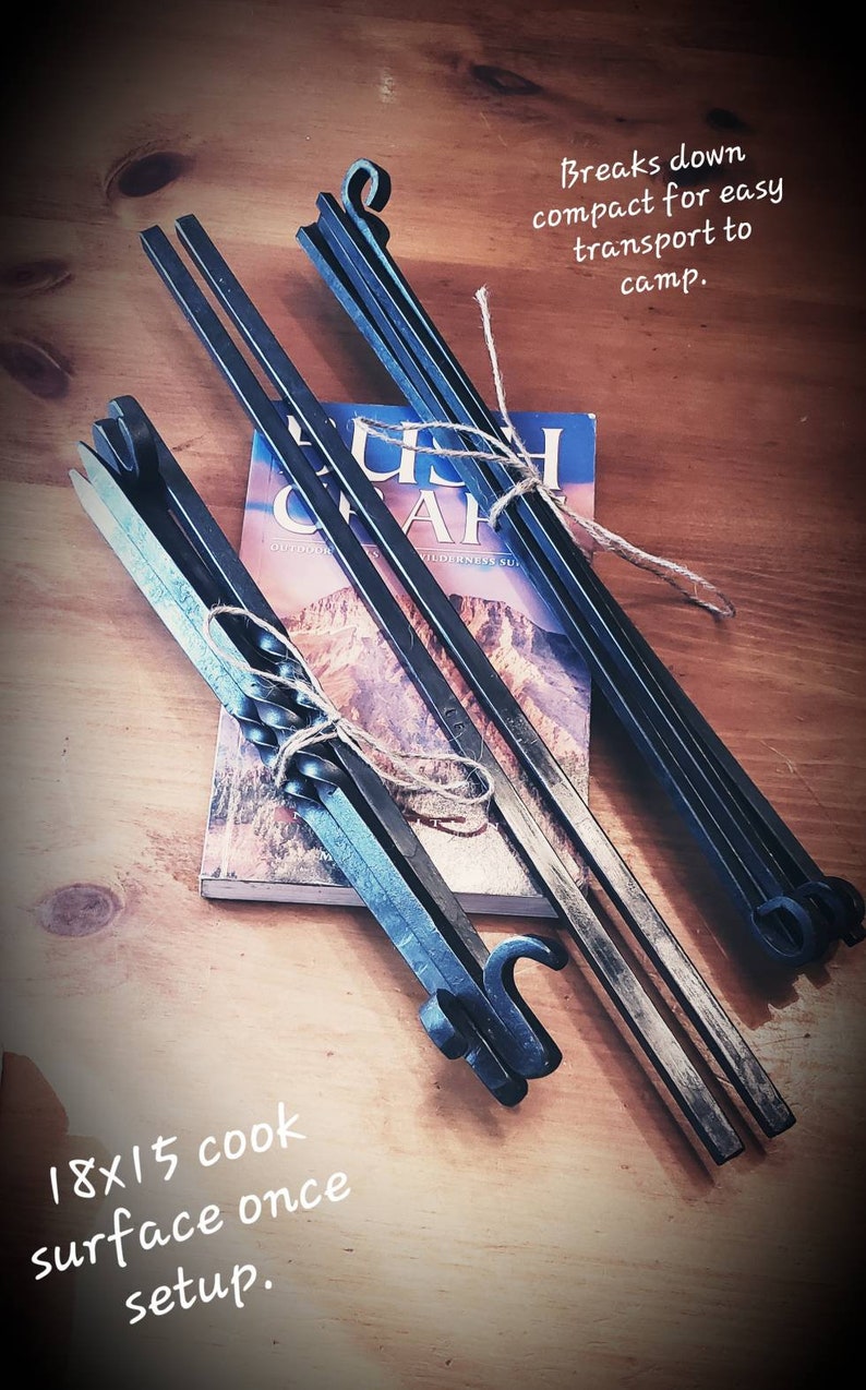 Hand campfire grill camp cooker cowboy grill Etsy