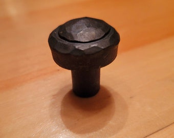 Hand Forged Round Door and Drawer Knob  "Farmhouse Collection"