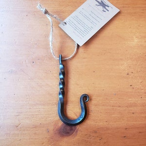 Hand Forged Steel Hook. Classic Twist Collection image 1