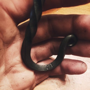 Hand Forged Steel Hook. Classic Twist Collection image 4