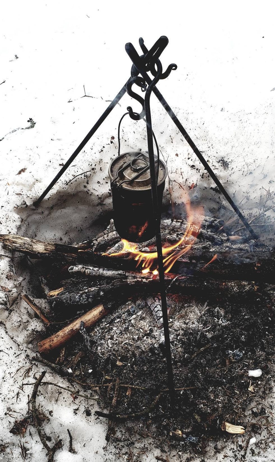Compact Hand Campfire Tripod/spit bushcraft Collection Etsy